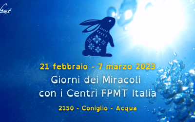 Losar e Quindici Giorni dei Miracoli con i Centri FPMT Italia 2023