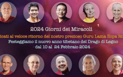 Giorni dei Miracoli con il Tushita Meditation Centre 2024